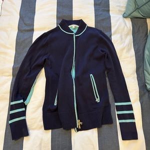 Fairway & Greene Cotton Knit Zip Up Jacket